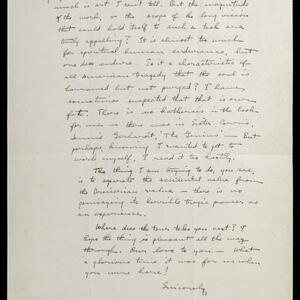 a page of handwritten text