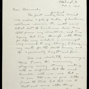 a page of handwritten text