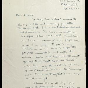 a page of handwritten text