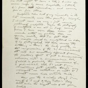 a page of handwritten text