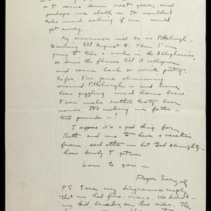 a page of handwritten text