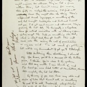 a page of handwritten text