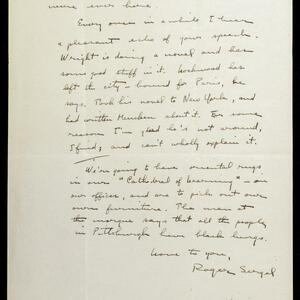 a page of handwritten text