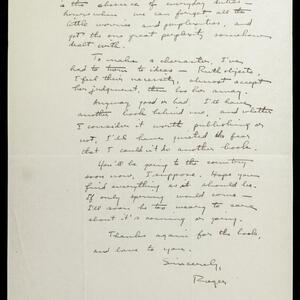 a page of handwritten text