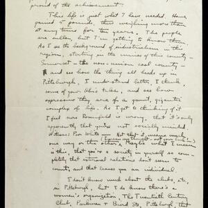 a page of handwritten text