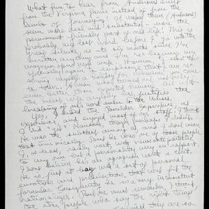 a page of handwritten text
