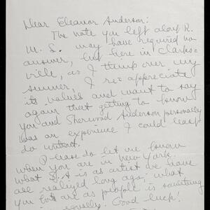 a page of handwritten text