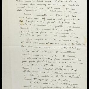 a page of handwritten text