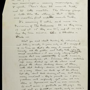 a page of handwritten text
