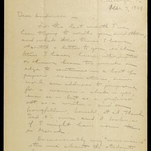 a page of handwritten text