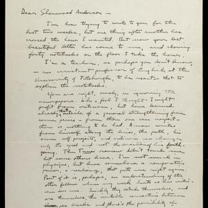a page of handwritten text