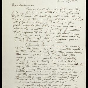 a page of handwritten text