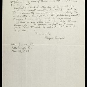 a page of handwritten text