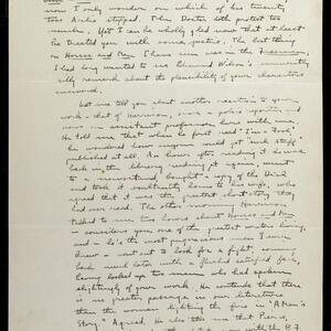a page of handwritten text