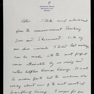 a page of handwritten text