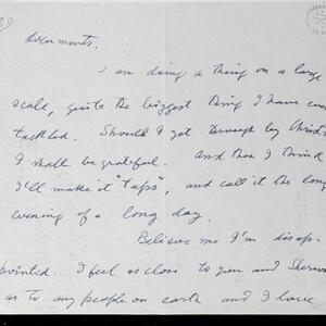 a page of handwritten text