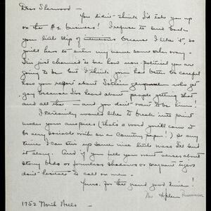 a page of handwritten text