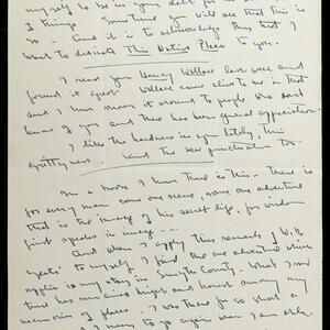 a page of handwritten text