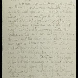 a page of handwritten text