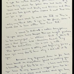 a page of handwritten text
