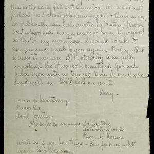 a page of handwritten text