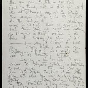 a page of handwritten text