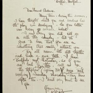 a page of handwritten text