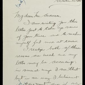 a page of handwritten text