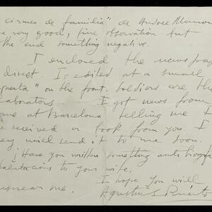 a page of handwritten text