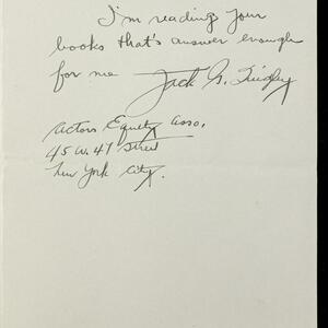 a page of handwritten text
