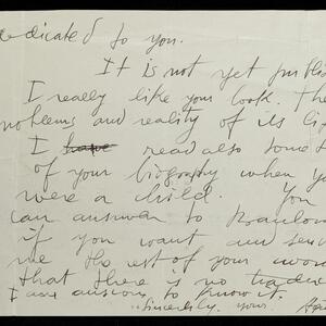 a page of handwritten text