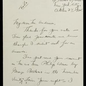 a page of handwritten text