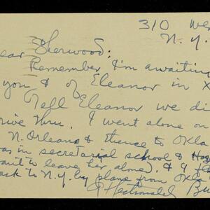 a page of handwritten text
