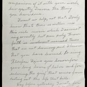 a page of handwritten text