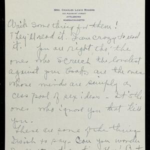 a page of handwritten text