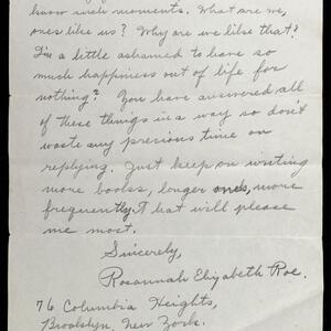 a page of handwritten text