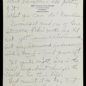 a page of handwritten text