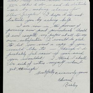 a page of handwritten text