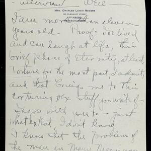 a page of handwritten text