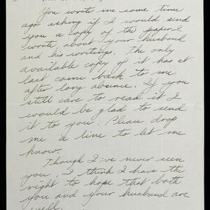 a page of handwritten text