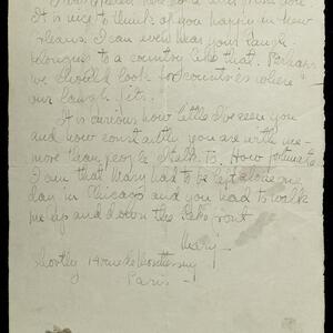 a page of handwritten text