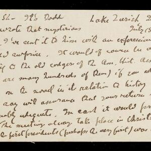 a page of handwritten text
