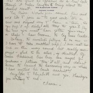 a page of handwritten text