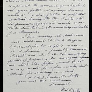 a page of handwritten text