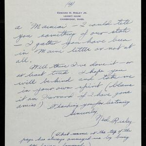 a page of handwritten text