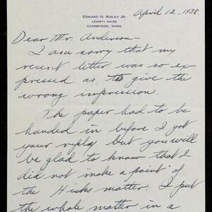 a page of handwritten text