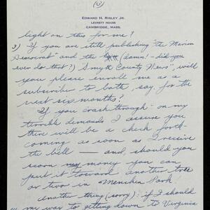 a page of handwritten text