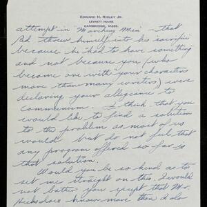 a page of handwritten text