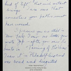 a page of handwritten text