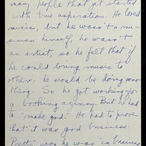 a page of handwritten text